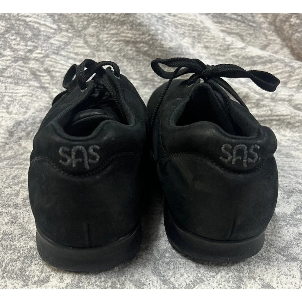 SAS Free Time Women's Walking‎ Shoes Size 10.5 Triple Wide Black Leather Casual